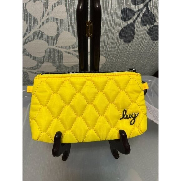 LUG NWT Metro XL ID Pouch w RFID- Neon Yellow - Picture 2 of 3